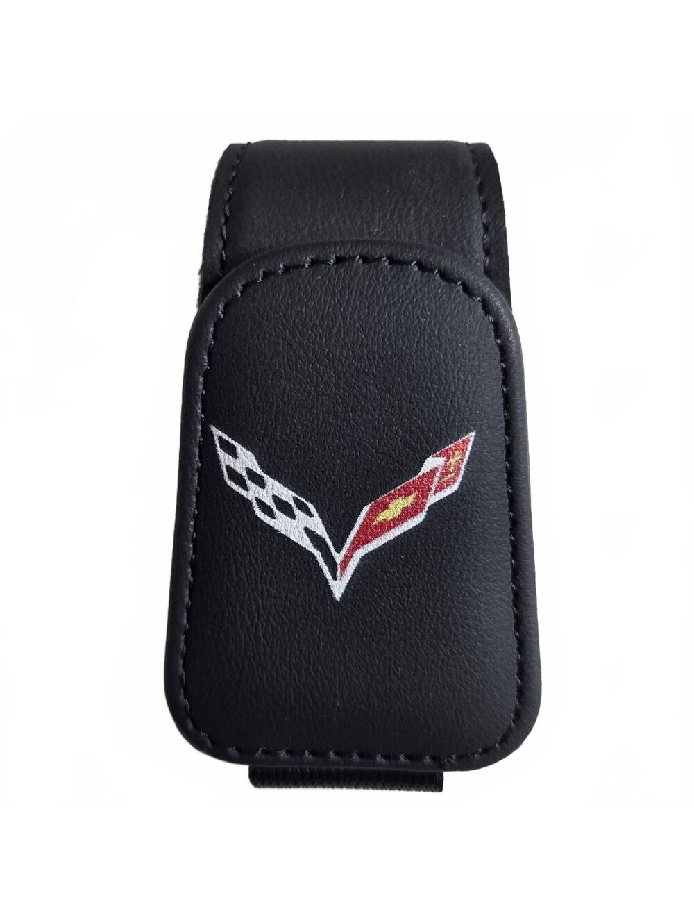 Chevy Corvette Car Sun Visor Magnetic Sunglasses Holder Clip for Glasses Black